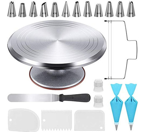 Kootek 22 Piezas Kit De Decoracion De Pasteles Con Plato Gi 0