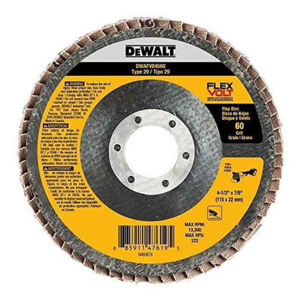 Dewalt Dwafv84560 Disco Flexvolt T29 60g, 4-1 / 2  X 7/8 0