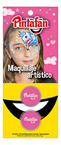 Maquillaje De Color Rosa Pack X1 (2u) - Cotillón Waf 0