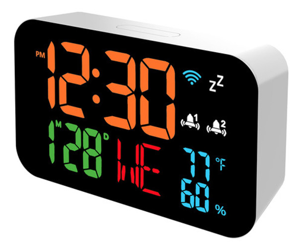 Medidor De Temperatura E Umidade Tuya Digital Clock With 0