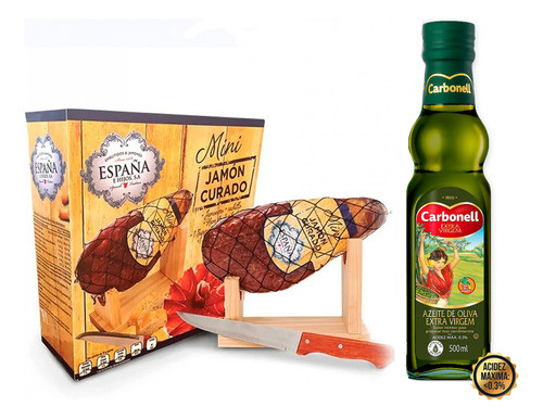 Kit Mini Jamon + Azeite Carbonell -un 0