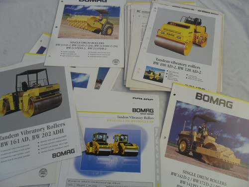 40 Folleto Koehring Bomag Rodillo Aplanadora Maquinaria 0