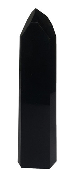 Ponta De Obsidiana Negra Pedra Natural De Clareza 355g 17cm 0