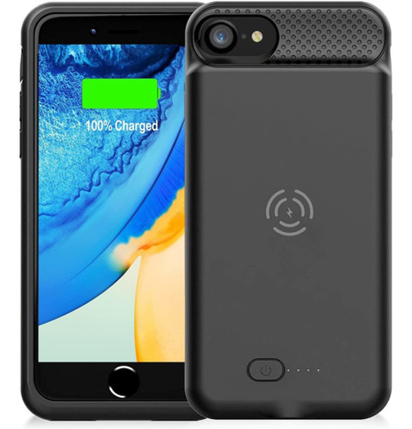 Funda Para iPhone 6/6s/7/8, Negra/con Bateria De 5000mah 0