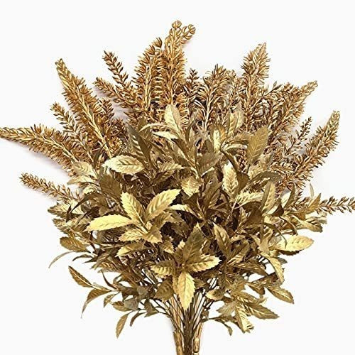 Ramas Doradas Artificiales  X4u. (2lavanda/2hojas Tupidas) 0