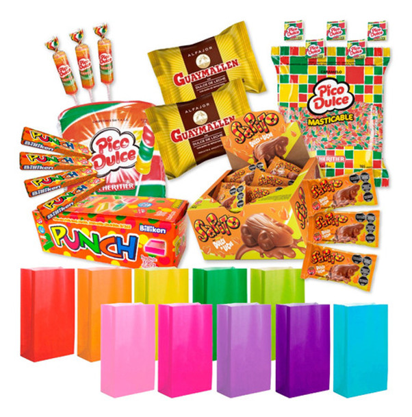 0100 - Combo Golosinas Cumpleaños - Lollipop - 40 Chicos 0