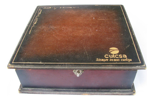 Caja Antigua De Empresa Cutsa Para Documentos 0