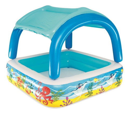 Piscina Infantil Inflable Bestway Con Techo Extraíble 0