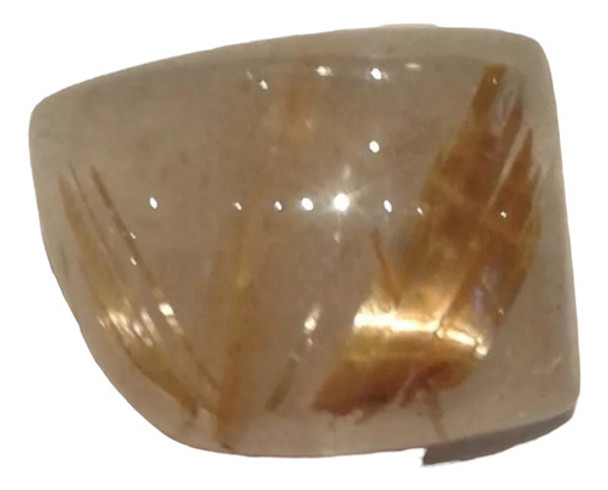 Mineral Roca Cabuchon Cuarzo Cristal De Roca Rutilado Rutilo 0