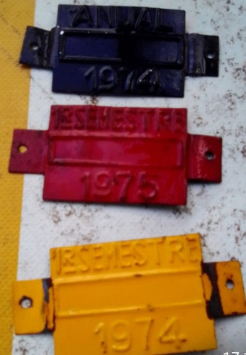 Chapa De Patente De Matricula 0