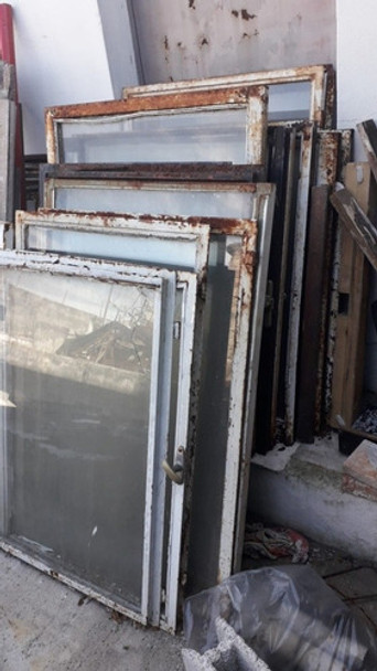 Hoja Ventana Hierro 67cm X 94cm Con Vidrio Roto 0 Hoja Ventana Hierro 67cm X 94cm Con Vidrio Roto 0