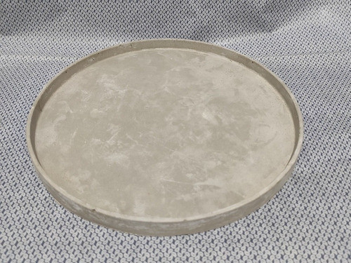 Bandeja Base De Cemento Circular Grande 31 Cm Diámetro 0