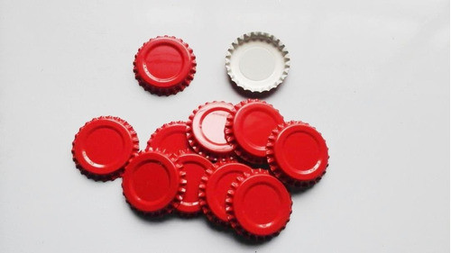 200  Tapas Corona 40mm Para Conservas- Rojas- 0