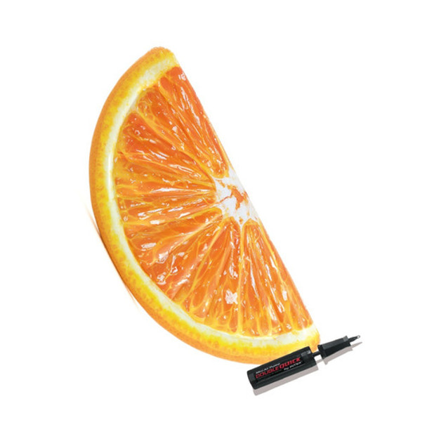 Colchoneta Inflable Pileta Intex Gajo Naranja + Inflador 0