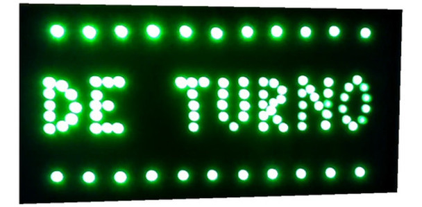 Cartel Led De Turno Farmacia Con Cruz - Abierto 0 Cartel Led De Turno Farmacia Con Cruz - Abierto 0