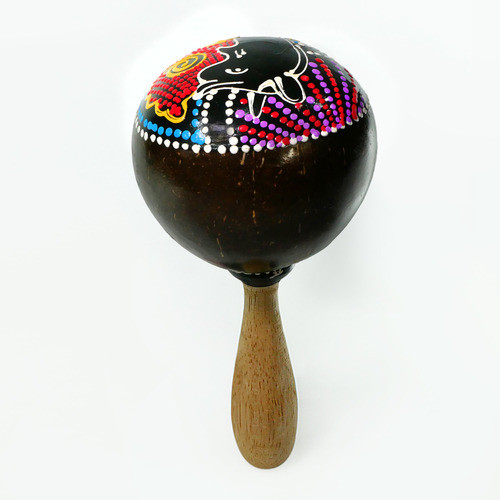 Maraca De Coco Pintada 0