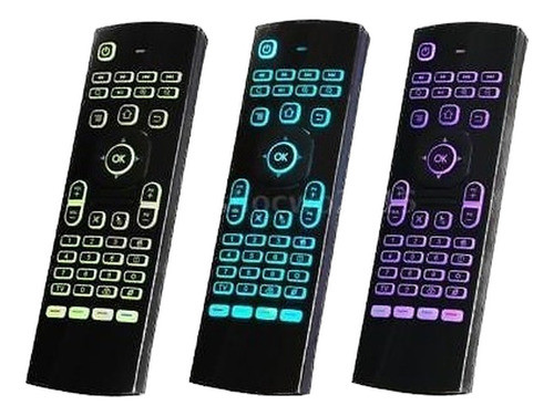Teclado Inalámbrico Luz Ratón Control Remoto Para El Proyect 0