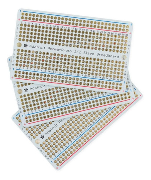 Adafruit Perma-proto Half-sized Breadboard Pcb - 3 Pack [ad 0