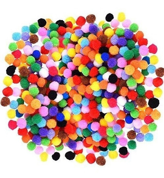 Caydo 1200 Piezas Pompones Elasticos Surtidos De 1 Cm Para D 0