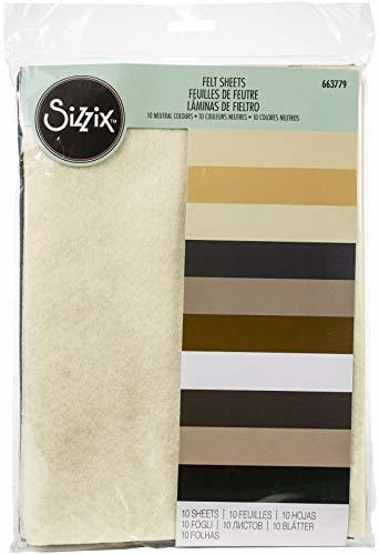 Hojas De Fieltro Esencial Sizzix Surfacez-making 10pk (10 Co 0