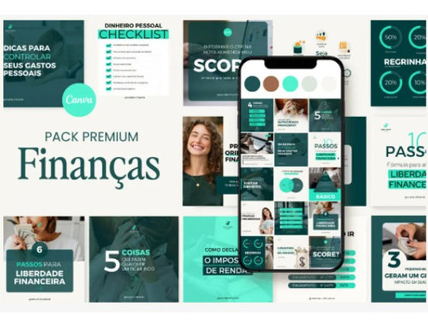 Pack Template Sofisticado Finanças Consultoria Financeira 0