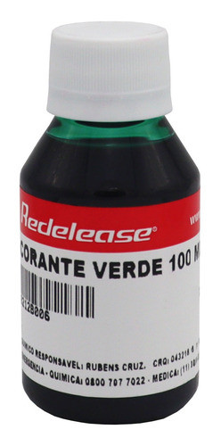 Corante Translúcido Verde P Resinas Poliester Epoxi 100ml 0