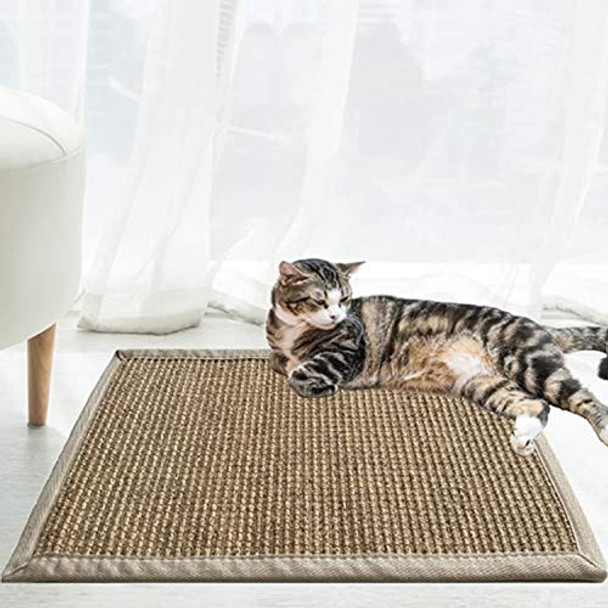 Alfombra Para Rascar Gato De Sisal Natural Del Mundo 0