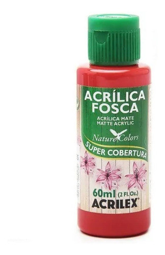 Pintura Acrilex Fosca 3560- 541 60ml. Rojo Vivo - Mosca 0