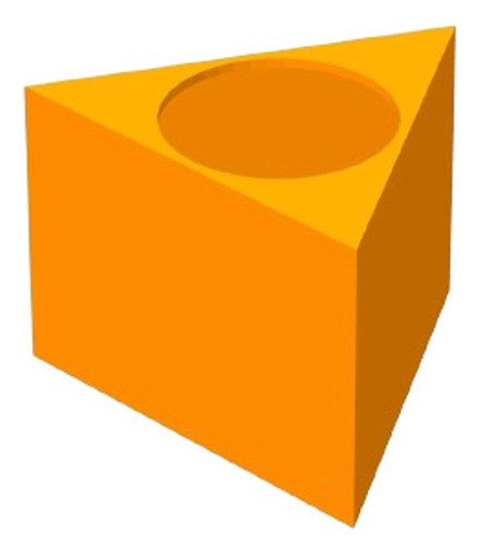 Triangulo Porta Micrófonos Liso - Impresion 3d 0