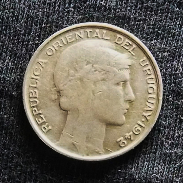Uruguay 20 Centésimos 1942 Muy Bueno Plata Km 29 0 Uruguay 20 Centésimos 1942 Muy Bueno Plata Km 29 0