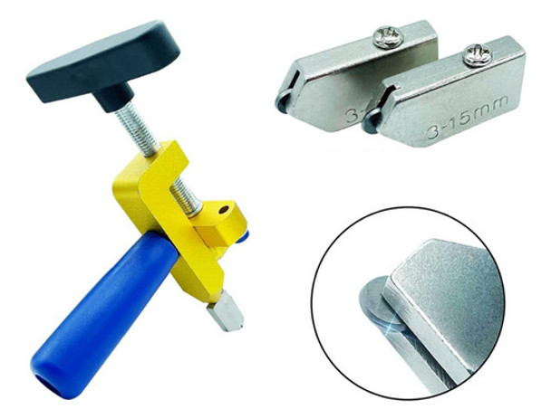 Cortadora 2 En 1 De Vidrio Y Azulejos + 2 Cuchillas Adiciona 0