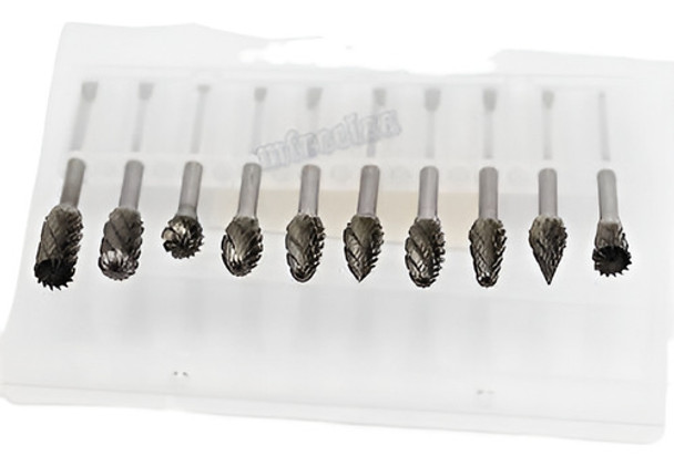 Brocas De Fresa Rotativa De Carburo De Tungsteno 10pcs Set C 0