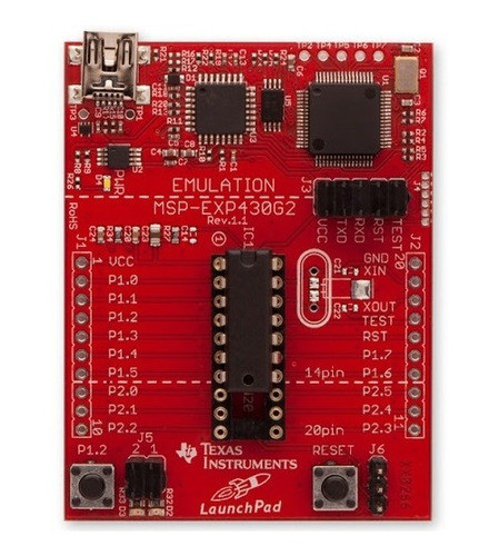 Ti Msp430 Launchpad + 4 Microcontrolador Msp430g2553 0
