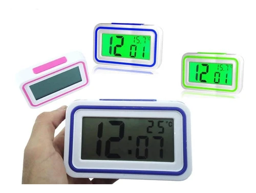 Reloj Digital Despertador Parlante Mesa Viaje Temperatura 0