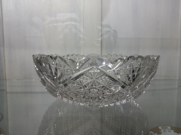 Manyantiques -  Antiguo Centro De Mesa Frutera Cristal Checo 0