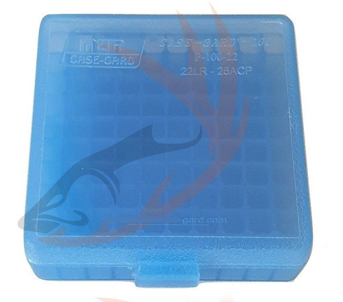 Caja Porta Municion Mtm 22lr P100-22 Blue 100 Tiros 0
