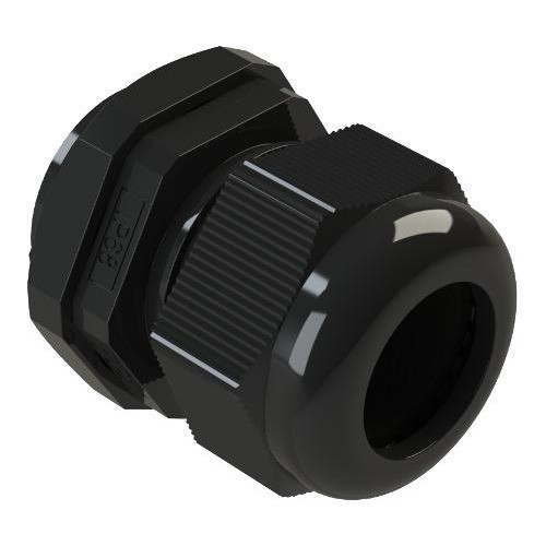 Kit C/10 Prensa Cabos Poliamida Pg19 Cor Preto 0