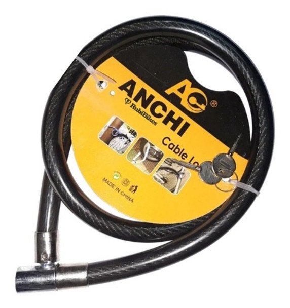 Linga Tranca Para Moto Con Candado 1.20 M 0