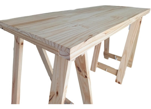 Tablón P/quincho Reforzado Pino 80x200 Borde 4 Cm !!! 0