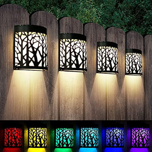 Denicmic Luces Solares De Pared Aplique De Pared Exterior Il 0
