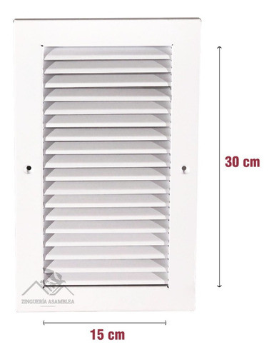 Rejilla Ventilacion 15x30 Retorno 0