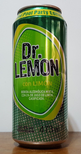 Lata Colección Dr Lemon 473ml Argentina Vacía 0