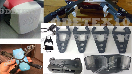 Dji Spark 10 Pecas Drone Protetor Cabo Helice Acessorio Pés 0