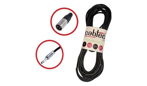 Cable Xlr Canon Macho A Plug Ts 1 Metro Cab-tec Neutrik 0