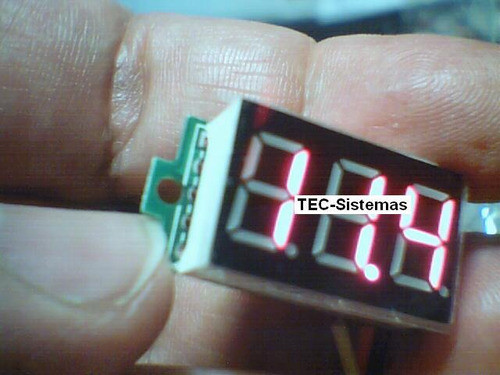 Mini Voltimetro Dc De 0-99.9v Rojo Tengo Hasta 500vac 0