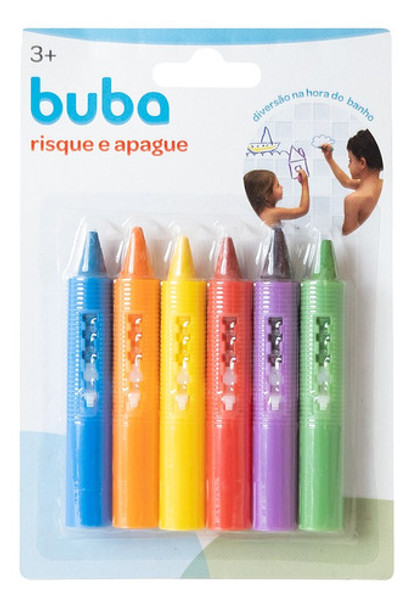 Canetas Risque E Apague Giz Para Banho Azulejo Bebê Buba 0