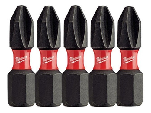 Set De 5 Puntas De Impacto Phillips Milwaukee 48 32-4601 0