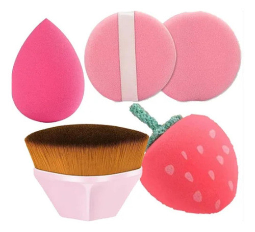 Kit De Esponjitas Y Brocha Para Maquillaje 0