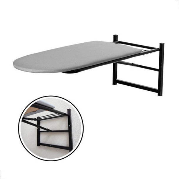 Mesa Tábua De Passar Roupa De Parede Porta Aço Reforçado 0