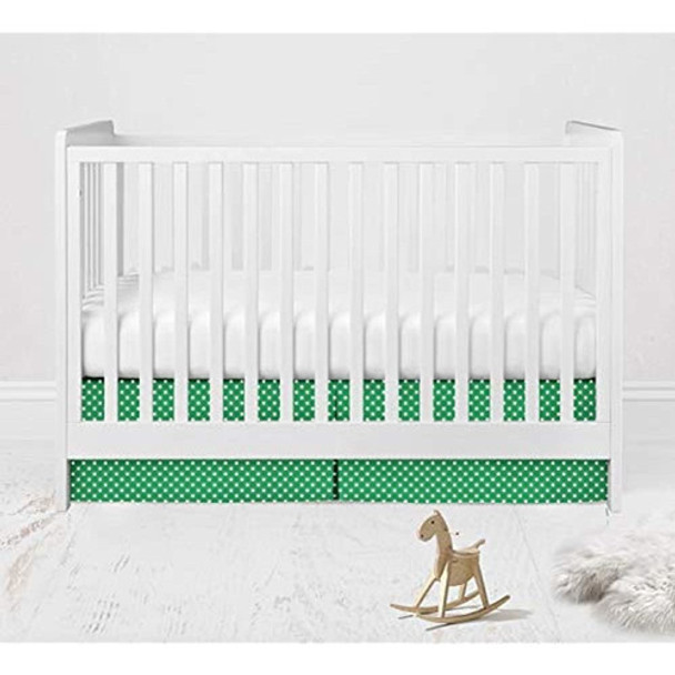 Bacati - Mix N Match Pin Dots Cuna/falda De Cama Para Niños 0